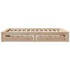 vidaXL Cadre de lit sans matelas 135x190 cm bois de pin massif