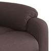 vidaXL Fauteuil inclinable Marron fonc&eacute; Tissu