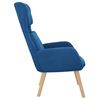 vidaXL Chaise de relaxation Bleu Velours