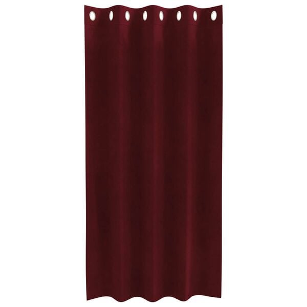 vidaXL Rideaux occultants 2 pcs Bordeaux 140 x 175 cm Velours