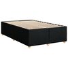 vidaXL Sommier &agrave; lattes de lit avec matelas Noir 120x200 cm Tissu