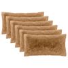 vidaXL Housse de coussin 6 pc HEERLEN Taupe 40 x 70 cm Fleece PV