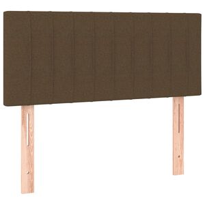 vidaXL T&ecirc;te de lit Marron Fonc&eacute; 90x5x78/88 cm Tissu