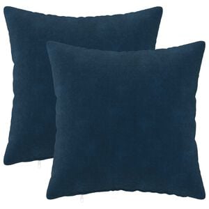 vidaXL Housse de coussin 2 pcs HEERLEN Bleu 30 x 30 cm