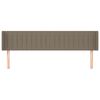 vidaXL T&ecirc;te de lit avec oreilles Taupe 183x16x78/88 cm Tissu