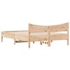 vidaXL Cadre de lit sans matelas 135x190 cm bois de pin massif