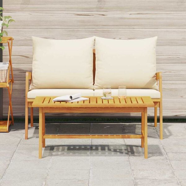 vidaXL Ensemble bistrot 2 pcs Huile Naturelle Bois d'Acacia Massif