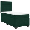 vidaXL Sommier &agrave; lattes de lit avec matelas Vert fonc&eacute; 90x190 cm