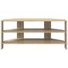 vidaXL MeubleTVd'Angle Ch&ecirc;ne Sonoma 102x40,5x45cm Bois d'ing&eacute;nierie