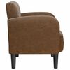 vidaXL Chaise de canap&eacute; avec accoudoirs marron 54 cm similicuir