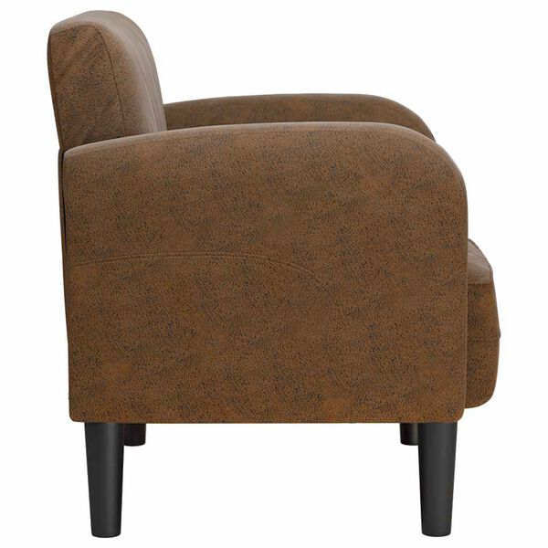 vidaXL Chaise de canap&eacute; avec accoudoirs marron 54 cm similicuir