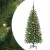 vidaXL Sapin de No&euml;l artificiel avec 150 LED Vert 150 cm PE et PVC