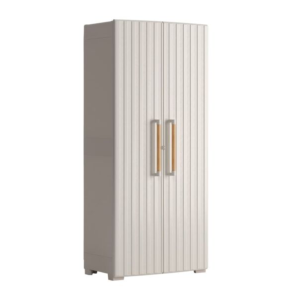 Keter Armoire de rangement polyvalente Groove beige et sable