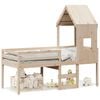 vidaXL Lit haut sans matelas 90x200 cm bois de pin massif