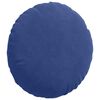 vidaXL Coussins de siège 2 pcs Bleu police Ø 40 x 13 cm Velours