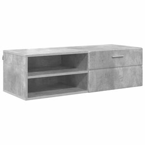 vidaXL Cabinet en Bois Gris b&eacute;ton 100,5 x 39 x 30 cm Bois d'ing&eacute;nierie