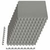 vidaXL Tapis de sol 50 pc Gris 18 m&sup2; Mousse EVA