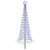 vidaXL Sapin de No&euml;l LED en spirale avec piquet EKENAS 180 cm 220 LED