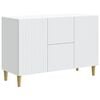 vidaXL Buffet avec tiroir Blanc 89 x 34,5 x 60 cm Bois d'ing&eacute;nierie