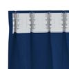 vidaXL Rideaux occultants avec anneaux 2 pcs Bleu fonc&eacute; 225 x 140 cm