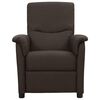 vidaXL Fauteuil de massage Marron fonc&eacute; Tissu