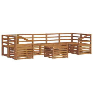 vidaXL Ensemble de canap&eacute;s d'ext&eacute;rieur 8 pc 7 place Naturel