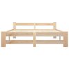 vidaXL Cadre de lit sans matelas bois de pin massif 120x200 cm