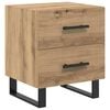 vidaXL Cabinet de chevet Ch&ecirc;ne artisanal 40 x 35 x 47,5 cm