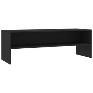vidaXL Meuble TV Noir 120x40x40 cm Bois d'ing&eacute;nierie