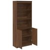 vidaXL Buffet haut ch&ecirc;ne marron 70x35x180 cm bois d'ing&eacute;nierie