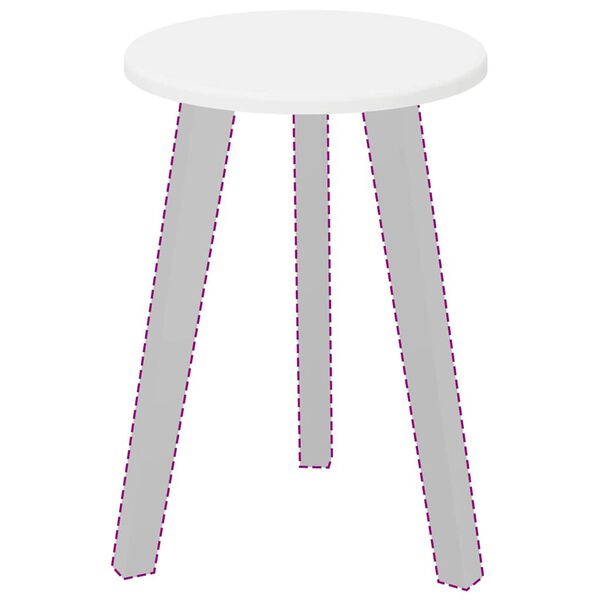 vidaXL Plateau de table Blanc 30 x 30 x 1,5 cm Bois d'ingénierie