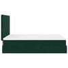 vidaXL Cadre de lit ottoman avec matelas vert fonc&eacute; 140x190 cm velours
