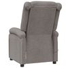 vidaXL Fauteuil de massage Taupe Tissu