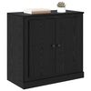 vidaXL Buffet Ch&ecirc;ne noir 70 x 35,5 x 67,5 cm Bois d'ing&eacute;nierie