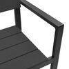 vidaXL Banc de jardin Noir 118 x 54 x 77cm Acier