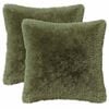 vidaXL Coussin avec oreiller HEERLEN 6 pi&egrave;ces Vert Fleece PV
