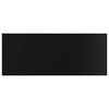 vidaXL Panneaux biblioth&egrave;que 4pcs Noir brillant 100x40x1,5cm Agglom&eacute;r&eacute;