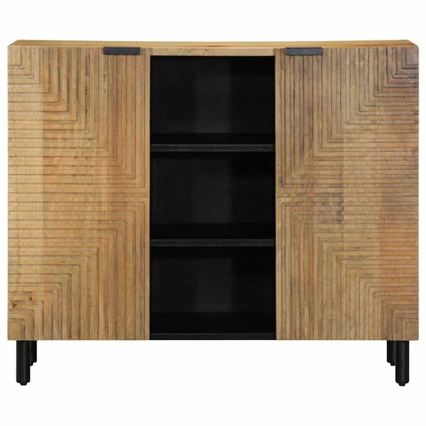 vidaXL Buffet marron 90x33x75 cm bois massif de manguier