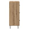 vidaXL Buffet ch&ecirc;ne artisanal 34 x 34,5 x 90 cm Bois d'ing&eacute;nierie