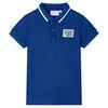 Polo pour enfants bleu fonc&eacute; 116