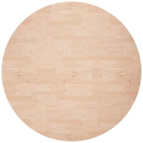 vidaXL Dessus de table rond &Oslash;70x2,5 cm Bois de ch&ecirc;ne massif non trait&eacute;