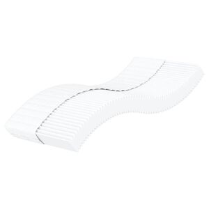 vidaXL Matelas en mousse blanc 80x200 cm dureté H2 H3