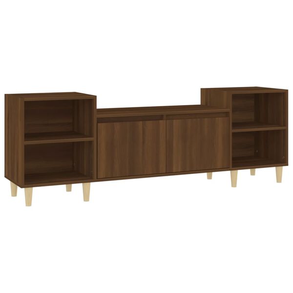 vidaXL Meuble TV Ch&ecirc;ne marron 160x35x55 cm Bois d'ing&eacute;nierie