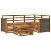 vidaXL Ensemble de canap&eacute;s d'ext&eacute;rieur 5 pc Naturel Polyester