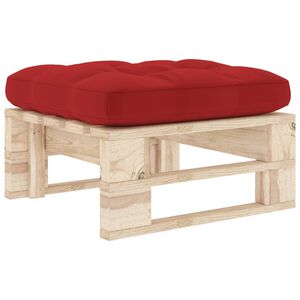 vidaXL Pouf palette de jardin bois de pin impr&eacute;gn&eacute;