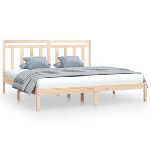 vidaXL Cadre de lit sans matelas 200x200 cm bois massif
