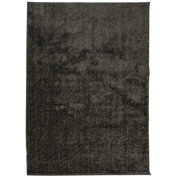 vidaXL Tapis ISTAN &agrave; poils longs aspect brillant anthracite 200x280 cm