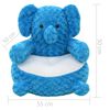 vidaXL &eacute;l&eacute;phant en peluche Bleu