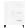 vidaXL Buffet haut Blanc 69,5x34x180 cm Bois d'ingénierie