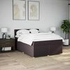 vidaXL Sommier &agrave; lattes de lit avec matelas Marron fonc&eacute; 140x190 cm